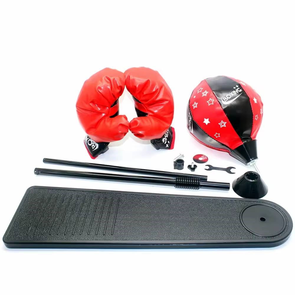 Boxing Stand for Kids – Adjustable Height with Gloves and Pump