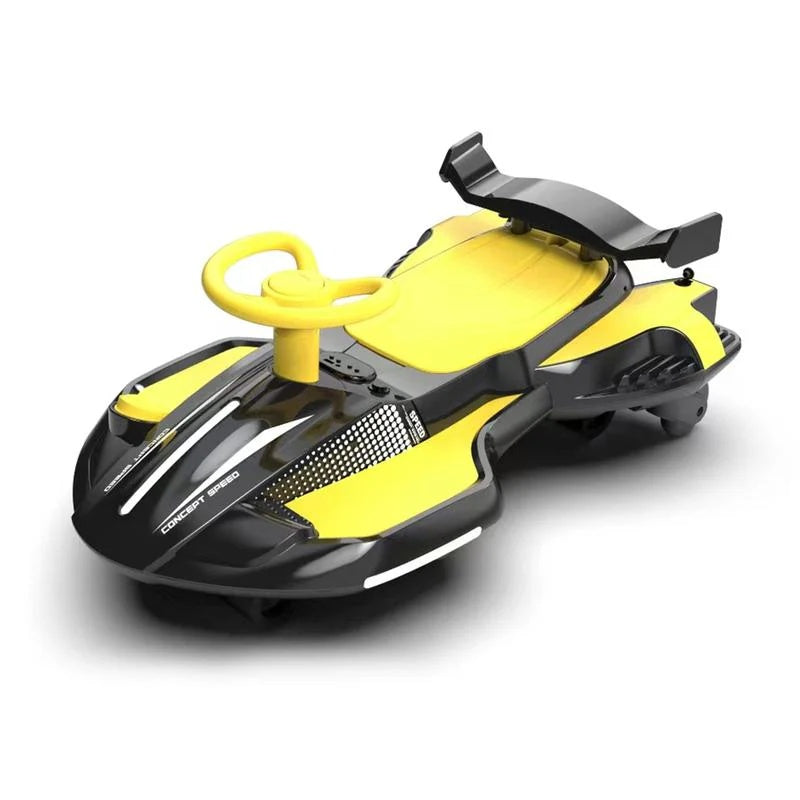 Kids 12V Electric Wiggle Car – Fun Ride with Lights and Bluetooth
