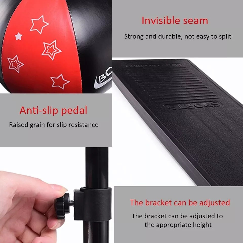 Boxing Stand for Kids – Adjustable Height with Gloves and Pump