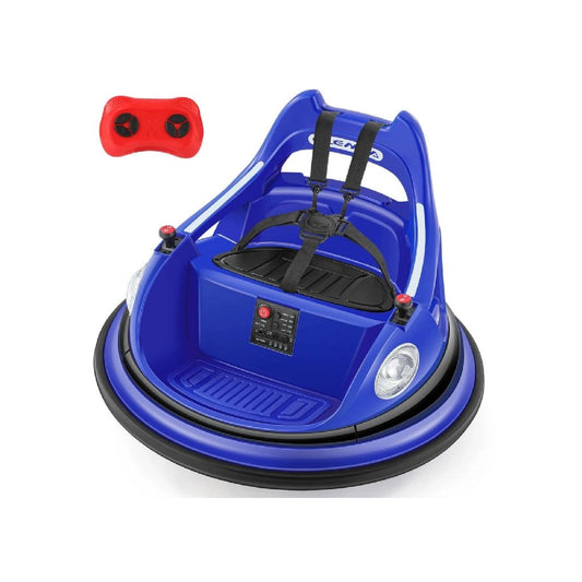 12V Kids Ride-On Bumper Car – 360° Spin, Remote Control & LED Lights