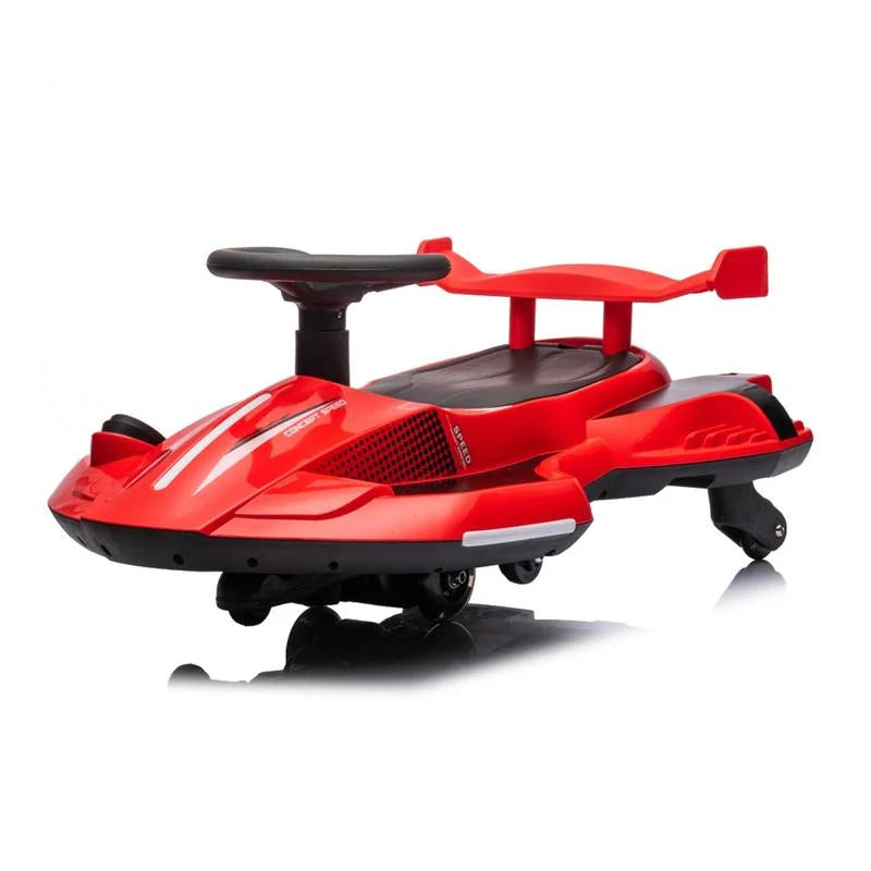 Kids 12V Electric Wiggle Car – Fun Ride with Lights and Bluetooth